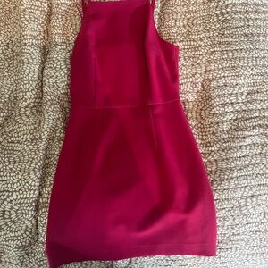 French Connection Pink  Mini Dress Square Neck Sleeveless